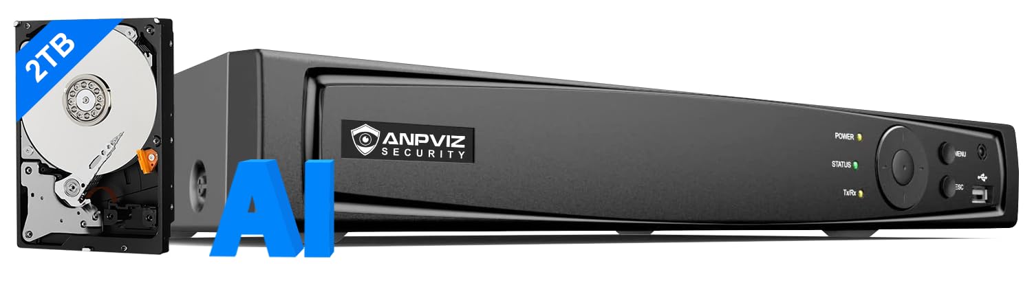 Amazon.com : Anpviz AI 12MP 8CH POE NVR (12MP/8MP/6MP/5MP/4MP